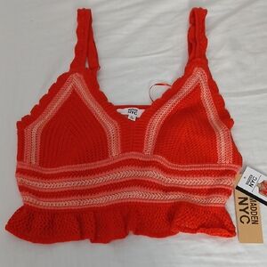 Red Crochet Crop Top. A VALENTINE STAPLE DAY💙